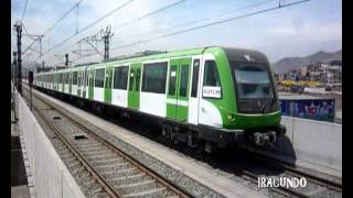 Trenes Ansaldobreda y Metropolis 9000 N 78 en la Estacion Gamarra del Metro de LIMA Febrero 2013 [upl. by Fortunio866]