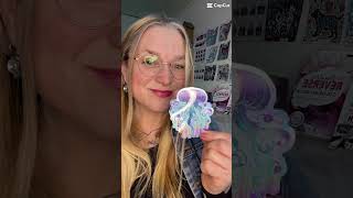 My New Holographic Arctic Jellyfish Stickers  JLoomer Arts [upl. by Laryssa]