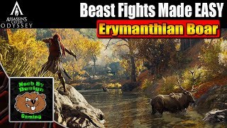 Assassins Creed Odyssey  How to Beat the Erymanthian Boar  Beast Fights made Easy [upl. by Adamok554]