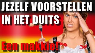 Spreek jij geen woord Duits Hierna WEL deel1 Jezelf voorstellen [upl. by Eitsym]