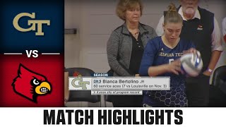 Georgia Tech vs Louisville ACC Volleyball Highlights 2023 [upl. by Carmella]