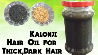 Kalonji Hair Oil For Hair GrowthStop HairFallBlackampThick HairHomemade Kalonji Hair Oil in Telugu [upl. by Disraeli5]