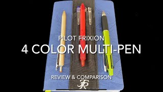 Pilot Frixion 4Color MultiPen Review amp Comparison [upl. by Harimas610]