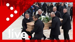 LIVE Addio a Davide Rebellin i funerali a Lonigo VI diretta video [upl. by Noraha]