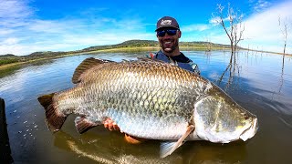 My biggest freshwater fish EVER Barramundi fishing [upl. by Eeslehc446]