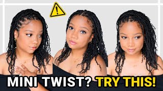 BEST METHOD for MINI TWIST ON FINE NATURAL HAIR  Amazon Hair Must Have [upl. by Eniamat]