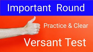 Versant Test Tutorial  Interview Round For Job It will help job seekers to complete round [upl. by Mij]