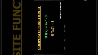 COMPOSITE FUNCTION  AN EXAMPLE maths shorts compositefunctions viralvideo calculus [upl. by Akiam]