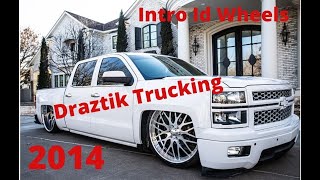 Bagged 2014 Chevy Silverado on Intro Wheels 28x12 26x9 [upl. by Okimuy]