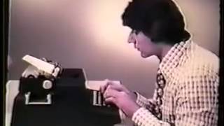 VINTAGE OLIVETTI TYPEWRITER COMMERCIAL WITH JOE NAMATH [upl. by Adamek955]