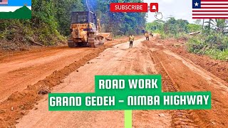 Grand Gedeh to Nimba Highway Road rehabilitation in Liberia under President Boakai [upl. by Ellekram298]