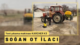 SOĞAN OT İLACIYENİ YIKAMA MAKİNASI KARCHER K3 [upl. by Harpole]