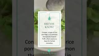 Congee A Therapeutic Food in TCM TCM Holistichealth [upl. by Kim]