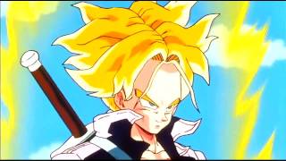 Goku transforms Super Saiyan for Trunks [upl. by Fishback]