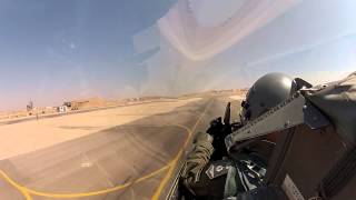 Jordanian F16 Short Field Landing Mohammad Al Bdour [upl. by Hctud]