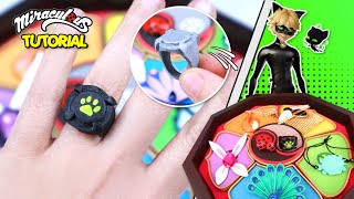 DIY Miraculous Ladybug  How to make Cat noir ring  Chat noir Miraculous [upl. by Blanchard]