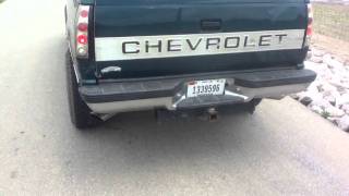 1998 chevy 1500 no cats no muffler [upl. by Enylecoj939]