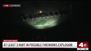 At least 3 hurt in possible firework explosion [upl. by Serdna889]