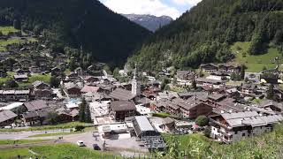 Vue générale de La Clusaz en été 2021 village station de ski été hiver Haute Savoie France [upl. by Zitvaa62]