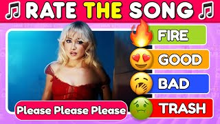 RATE THE SONG 🎵 2024 Top Songs Tier List  Music Quiz Challenge [upl. by Nolyaj890]