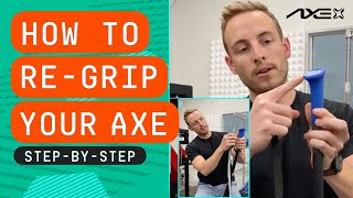 How To ReGrip Your Axe Bat  Step By Step Instruction  Replace Grip Tape Handle [upl. by Nosnevets]