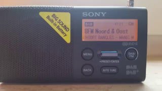 A short demonstration of the Sony XDRP1DBP Portable FMDAB Radio [upl. by Bowen]