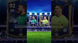 🇧🇷 Alisson vs Ederson 🇧🇷 eafc fifa fifamobile eafcmobile fcmobile shorts football [upl. by Benito]