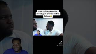 How LeBron was after Bronny got drafted to the Lakers🤣 rdcworld1 shorts lebronjames nba short [upl. by Dalli]