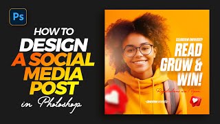 Social Media Post Design in Photoshop [upl. by Keeton]