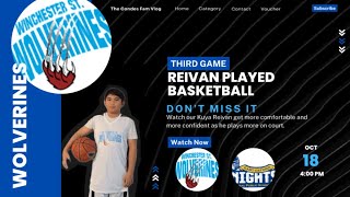 Reivan Plays Basketball  Game 3  The Condes Fam Vlog [upl. by Anidan]