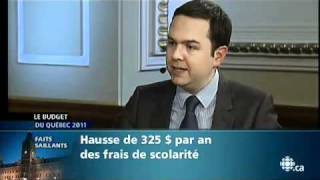 Gérald Fillion  Analyse du budget [upl. by Quartis807]