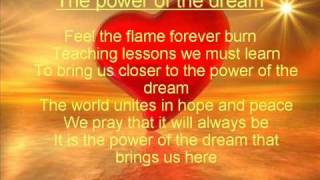 The power of the dream lyrics [upl. by Solrac]