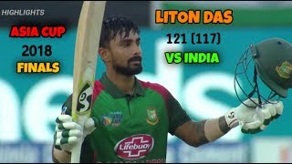 IND VS BAN FINALS  Liton Das 121 Runs Innings  Highlights [upl. by Aynodal]