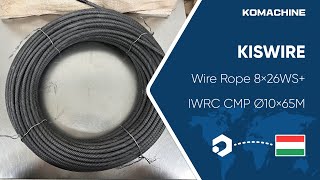 KISWIRE  Wire Rope 8×26WSIWRC CMP Ø10×65M  INV04637 [upl. by Anirtal]