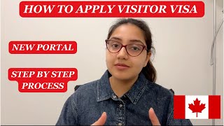 How to apply visitor visa on New Portal  Canada visitor visa for parents  Spouse  Siblings [upl. by Winnick]