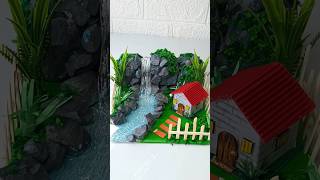 DIY waterfall 🏞️🏡youtubeshorts viralshorts [upl. by Aleit247]