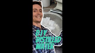 DIY HOW TO Make Distilled Water at Home Cheap Quick amp Easy shorts [upl. by Ardnuat]