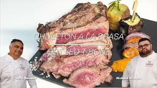 Pira Ovens Recipes  Recetas Pira  Barbecue TBone with Charcoal Oven Chuletón al Hornos Brasa [upl. by Nezah]