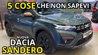 DACIA SANDERO 2023  5 COSE che NON SAPEVI sullAUTO PIÙ ECONOMICA DITALIA [upl. by Leelahk]