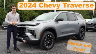 2024 Chevy Traverse Review  Watch Out Ford Explorer [upl. by Lissy]