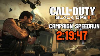 BO2 Campaign Speedrun New Game WR 21947 [upl. by Chaddie232]