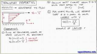 Introduction to Viscosity  Lecture 12  Chemical Engineering Fluid Mechanics [upl. by Dorkus]