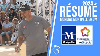 Résumé « Beaux gestes pétanque »  Mondial Montpellier 3M 2024 [upl. by Marilyn]