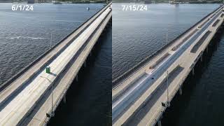 Caloosahatchee River Bridge Construction Project Update  71724 [upl. by Charters]