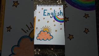 ENGLISH PROJECT FRONT DESIGN IDEAS 🤩 [upl. by Ahsilahs]