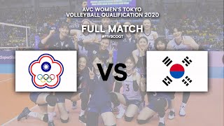 TPE vs KOR  Semi Finals  AVC Womens Tokyo Volleyball Qualification 2020 [upl. by Notsnorb]