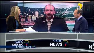 Newsroom guest smokes what appears to be dagga on air [upl. by Assenaj]