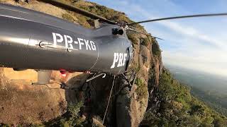 Montanhista ferida é resgatada de helicóptero pela PRF no Morro do Anhangava [upl. by Camarata487]