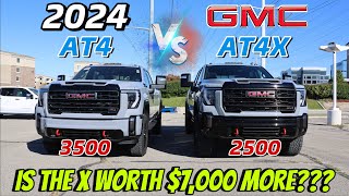 2024 GMC Sierra 2500 AT4X VS 2024 GMC Sierra 3500 AT4 The Hardest Truck Buying Decision [upl. by Felipa161]