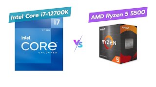 💻 Intel Core i712700K vs AMD Ryzen 5 5500 Which One to Buy 🔥 [upl. by Aerdnad]